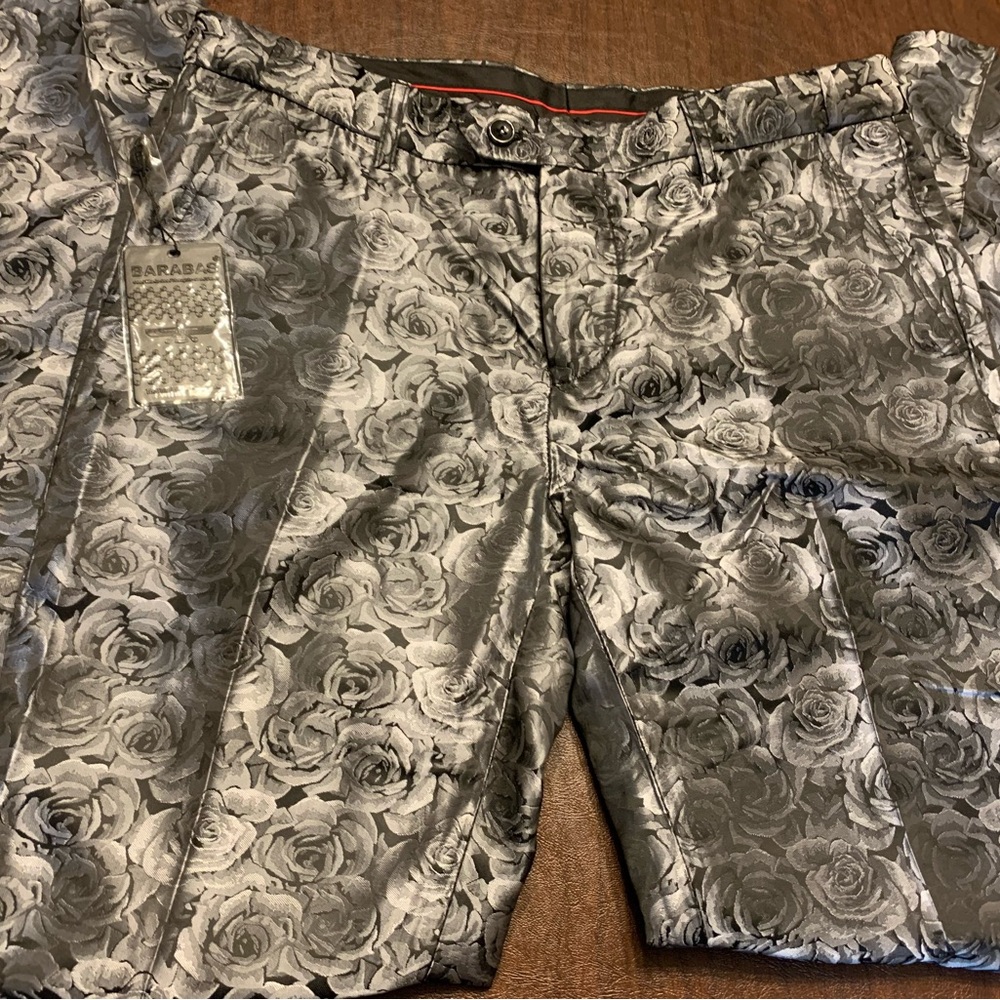 Barabas Men’s Shiny Grey Pants Size 32 NWT